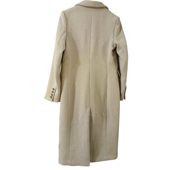 H & M Tan Wool Blend Long Overcoat -EU32/US XXS - Picture 3 of 12